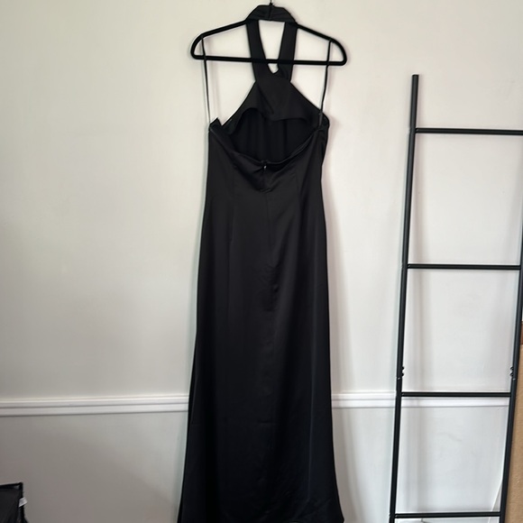 BHLDN X RUBY TWIST Evening Maxi Halter Satin Dress - Picture 5 of 9
